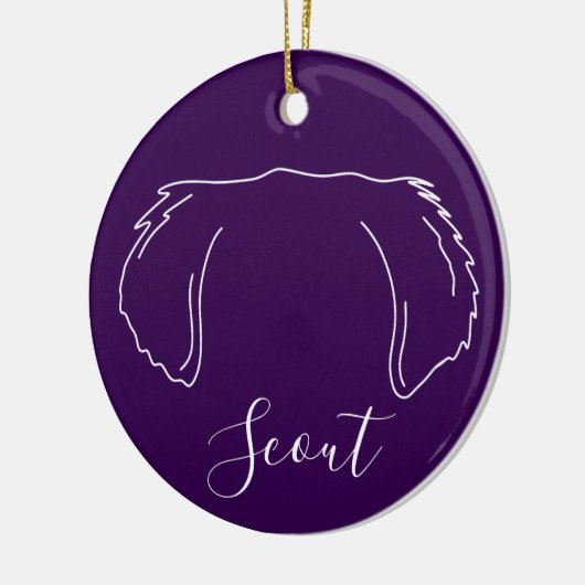 Golden Retriever Ornament (Om Logo) (Links)