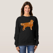 Golden Retriever Outline Trui (Voorkant volledig)