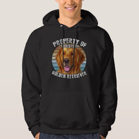 Golden Retriever Owner   Retro Property Of Hoodie (Voorkant)