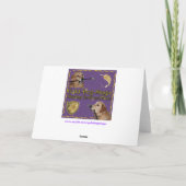 Golden Retriever paasbunny Delivery of Fun Feestdagen Kaart (Achterkant)