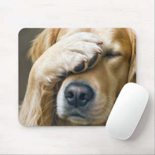 Golden Retriever Palm Face Muismat