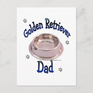 Golden Retriever papa Briefkaart