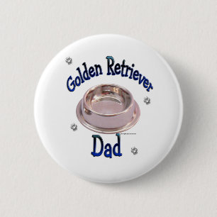 Golden Retriever Papa - Button