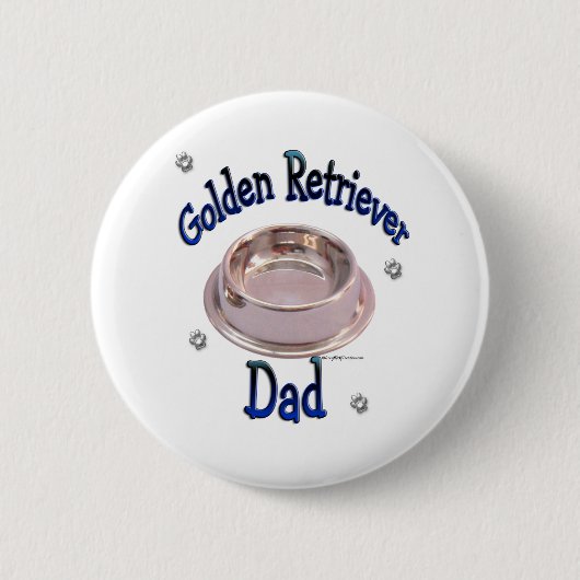 Golden Retriever Papa - Button (Voorkant)