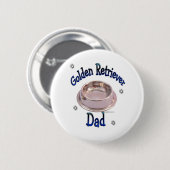Golden Retriever Papa - Button (Voorkant /achterkant)