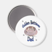 Golden Retriever Papa - Magnet (Voorkant / Achterkant)