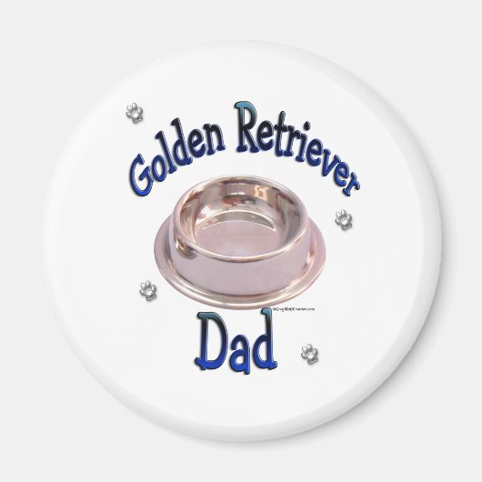 Golden Retriever Papa - Magnet (Voorkant)