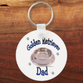 Golden Retriever Papa Sleutelhanger (Voorkant)