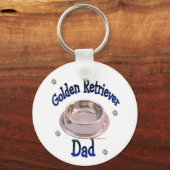 Golden Retriever Papa Sleutelhanger (Achterkant)