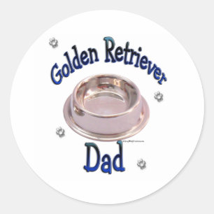 Golden Retriever Papa - Sticker