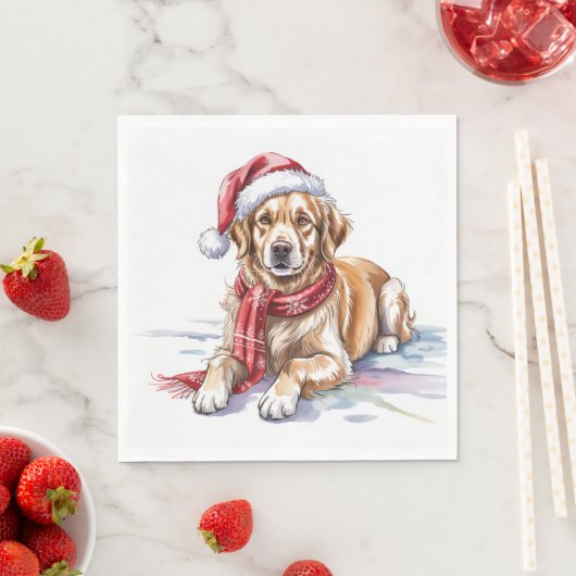 Golden Retriever Paper Napkin Servet (Insitu)