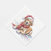 Golden Retriever Paper Napkin Servet (Hoek)