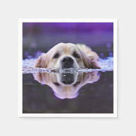 Golden Retriever Paper Napkins Servet