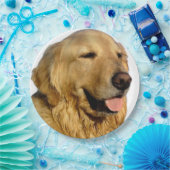 Golden Retriever papier borden Papieren Bordje (Feest)