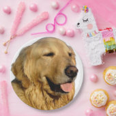 Golden Retriever papier borden Papieren Bordje (Feest)