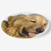 Golden Retriever papier borden Papieren Bordje (Gekanteld)