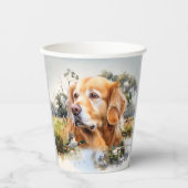 Golden Retriever Papieren Bekers (Voorkant)