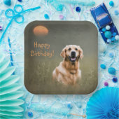 Golden Retriever Papieren Bordje (Feest)