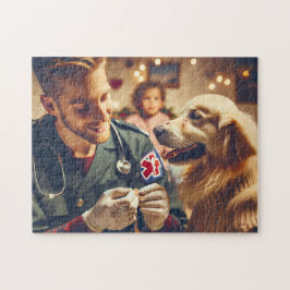 Golden Retriever Paramedic Dog Lover Gift Legpuzzel