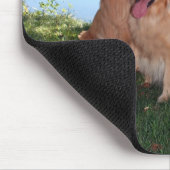Golden Retriever Park en de Mousepad Muismat (Hoek)