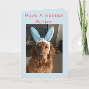 Golden retriever Pasen Feestdagen Kaart
