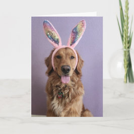 Golden Retriever Pasen kaart