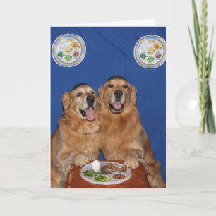Golden Retriever Passover Seder Bord Kaart