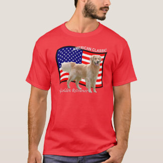 Golden Retriever Patriotic T-shirt