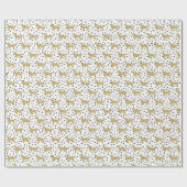 Golden Retriever Patten Spotty Snow Dog Pattern Cadeaupapier (Vlak)