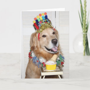 Golden Retriever Paw-some Verjaardag Kaart