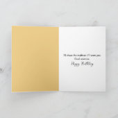 Golden Retriever Peeking Through Blinds Birthday Kaart (Binnen)