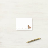 Golden Retriever personaliseren Post-it® Notes (Op bureau)