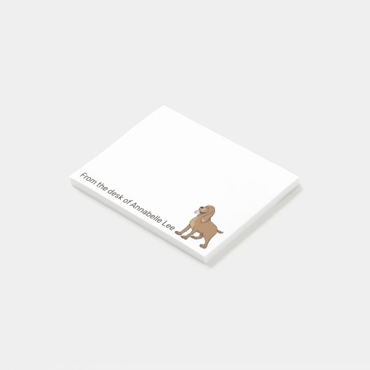 Golden Retriever personaliseren Post-it® Notes (Schuin)