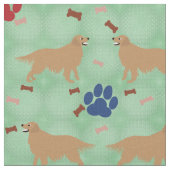 Golden Retriever - Personaliseren Stof (Close Up)