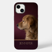 Golden Retriever Persoonlijke naam | Hond Case-Mate iPhone Case (Achterkant)