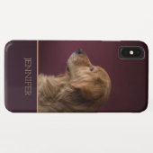 Golden Retriever Persoonlijke naam | Hond Case-Mate iPhone Case (Achterkant (horizontaal))