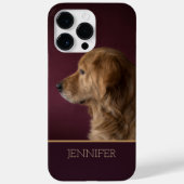 Golden Retriever Persoonlijke naam | Hond Case-Mate iPhone Case (Achterkant)