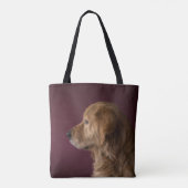 Golden Retriever Persoonlijke naam | Hond Tote Bag (Achterkant)