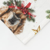 Golden Retriever Pet Dog Christmas Pattern Fleece Deken (Hoek)