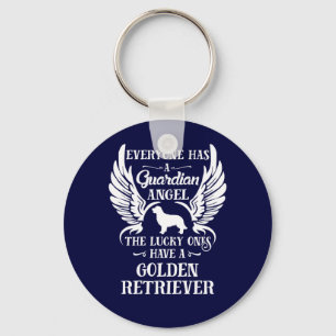 Golden Retriever pet dog guardian angel Sleutelhanger