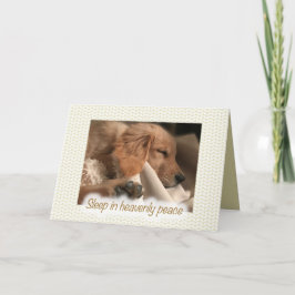 Golden Retriever Pet Dog Peace-Kaart voor kerstmis Feestdagen Kaart