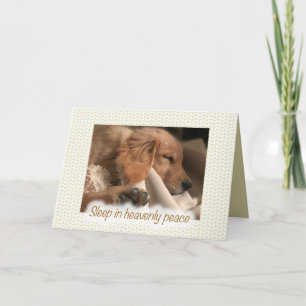Golden Retriever Pet Dog Peace-Kaart voor kerstmis Feestdagen Kaart