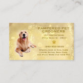 Golden Retriever Pet Groomer Spa Visitekaartje (Voorkant)