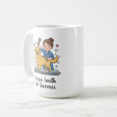 Golden Retriever Pet Grooming Professional Coffee Koffiemok (Voorkant links)