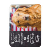 Golden Retriever Pet Memorial Magneet (Verticaal)