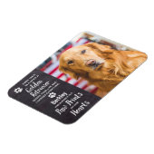 Golden Retriever Pet Memorial Magneet (Linkerzijde)