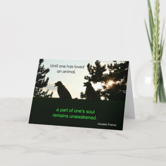 Golden Retriever Pet Sympathcard Kaart (Voorkant)