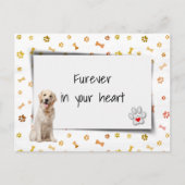 Golden Retriever Pet Sympathieverlies Briefkaart (Voorkant)