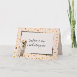 Golden Retriever Pet verloor sympathie Kaart