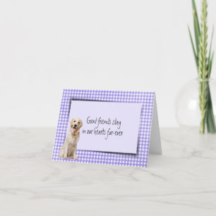 Golden Retriever Pet verloor sympathie Kaart